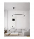 Tarquin Integrated LED Pendant Ceiling Light Sandy Black Aluminium LED 58W 3132Lm 3000K-2