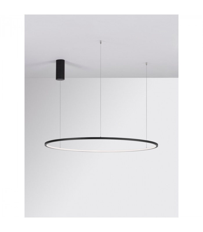 Tarquin Integrated LED Pendant Ceiling Light Sandy Black Aluminium LED 58W 3132Lm 3000K-4