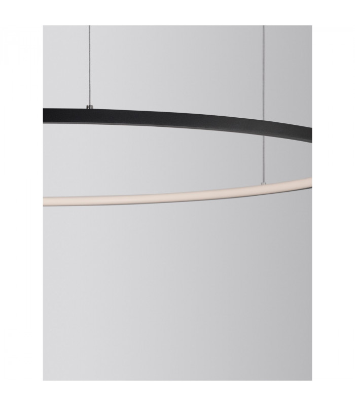 Tarquin Integrated LED Pendant Ceiling Light Sandy Black Aluminium LED 58W 3132Lm 3000K-5