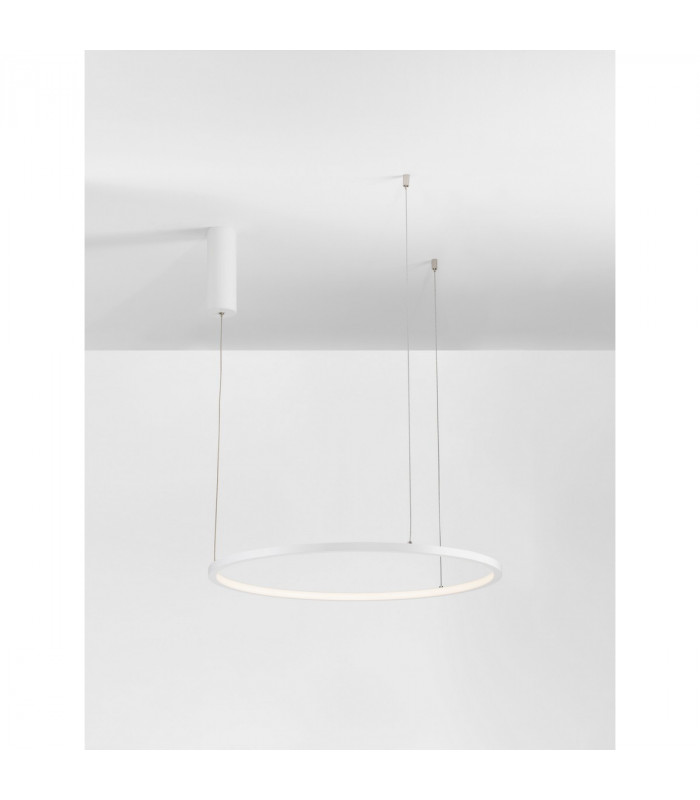 Tarquin Integrated LED Pendant Ceiling Light Sandy White Aluminium LED 36W 1980Lm 3000K-6