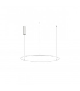 Tarquin Integrated LED Pendant Ceiling Light Sandy White Aluminium LED 48W 2592Lm 3000K-1