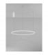 Tarquin Integrated LED Pendant Ceiling Light Sandy White Aluminium LED 48W 2592Lm 3000K-4