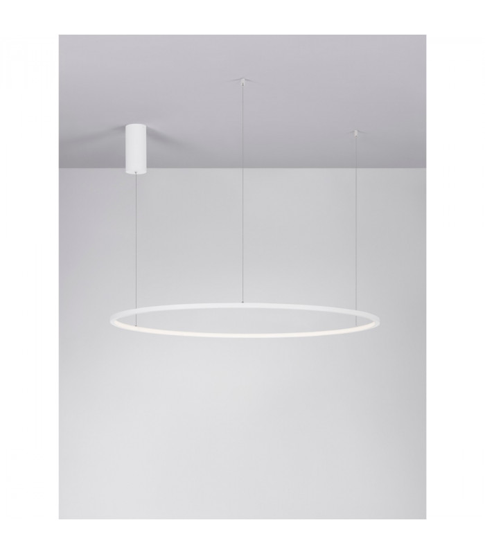 Tarquin Integrated LED Pendant Ceiling Light Sandy White Aluminium LED 58W 3132Lm 3000K-2