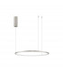 Tarquin Integrated LED Pendant Ceiling Light Champagne Silver Aluminium LED 36W 1980Lm 3000K-1