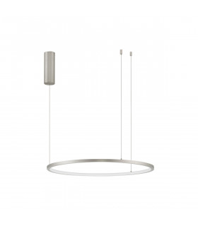 Tarquin Integrated LED Pendant Ceiling Light Champagne Silver Aluminium LED 36W 1980Lm 3000K-1