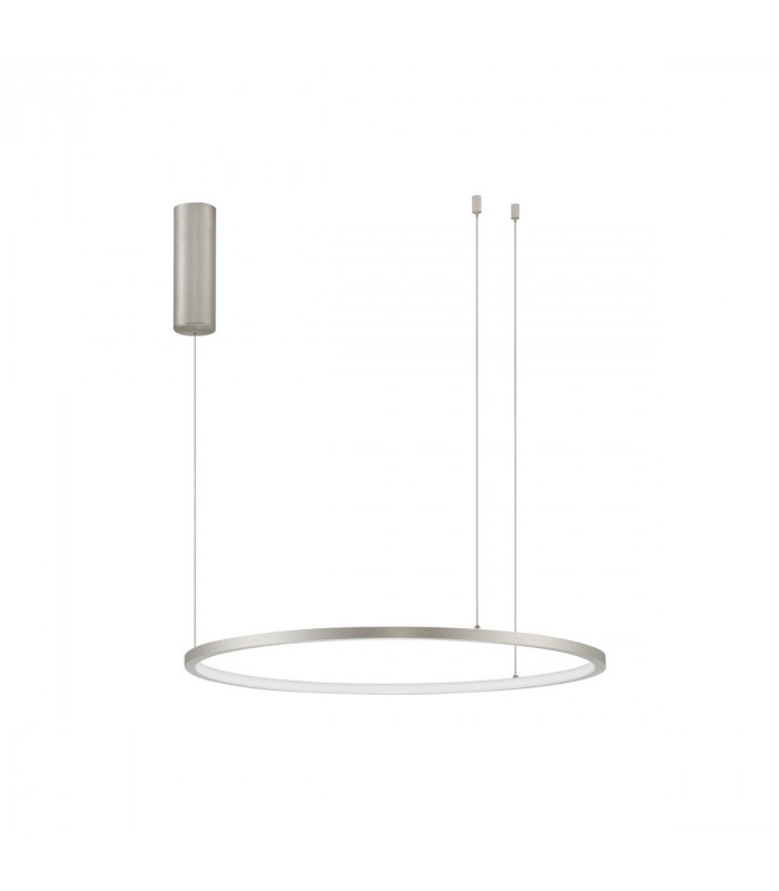 Tarquin Integrated LED Pendant Ceiling Light Champagne Silver Aluminium LED 36W 1980Lm 3000K-1