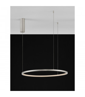 Tarquin Integrated LED Pendant Ceiling Light Champagne Silver Aluminium LED 36W 1980Lm 3000K-2