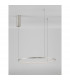 Tarquin Integrated LED Pendant Ceiling Light Champagne Silver Aluminium LED 36W 1980Lm 3000K-4