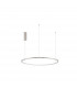Tarquin Integrated LED Pendant Ceiling Light Champagne Silver Aluminium LED 48W 2592Lm 3000K-1