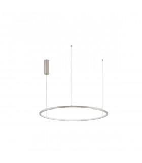 Tarquin Integrated LED Pendant Ceiling Light Champagne Silver Aluminium LED 48W 2592Lm 3000K-1
