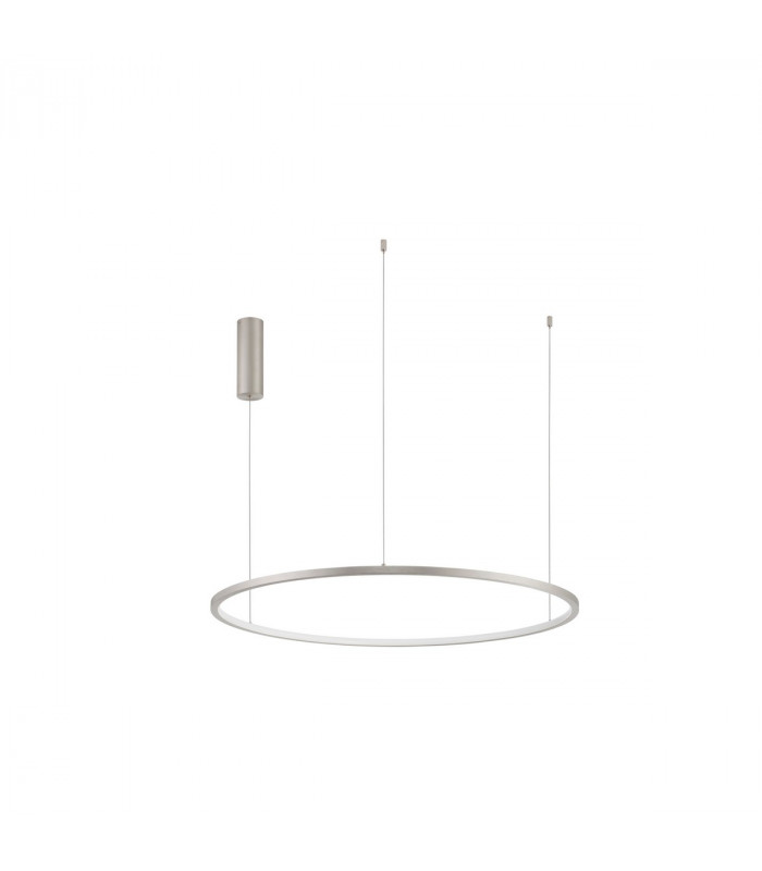 Tarquin Integrated LED Pendant Ceiling Light Champagne Silver Aluminium LED 48W 2592Lm 3000K-1