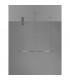 Tarquin Integrated LED Pendant Ceiling Light Champagne Silver Aluminium LED 48W 2592Lm 3000K-5