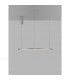 Tarquin Integrated LED Pendant Ceiling Light Champagne Silver Aluminium LED 48W 2592Lm 3000K-6