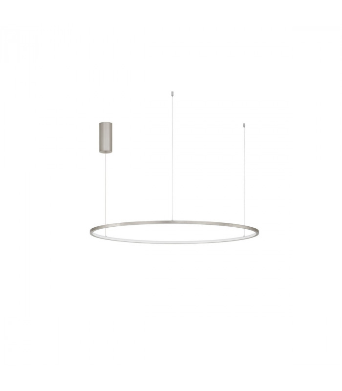 Tarquin Integrated LED Pendant Ceiling Light Champagne Silver Aluminium LED 58W 3132Lm 3000K-1