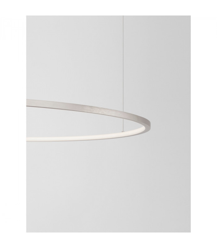 Tarquin Integrated LED Pendant Ceiling Light Champagne Silver Aluminium LED 58W 3132Lm 3000K-6