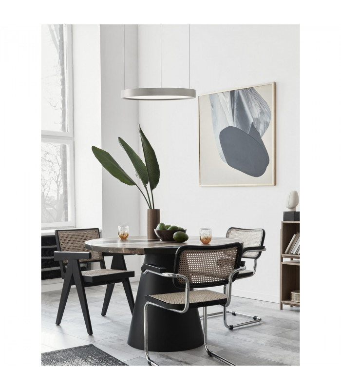 Perrine Integrated LED Pendant Ceiling Light Champagne Silver Aluminium LED 30W 1080Lm 3000K-2