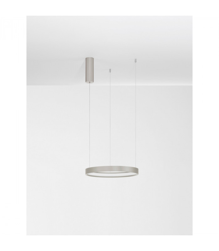 Perrine Integrated LED Pendant Ceiling Light Champagne Silver Aluminium LED 30W 1080Lm 3000K-3