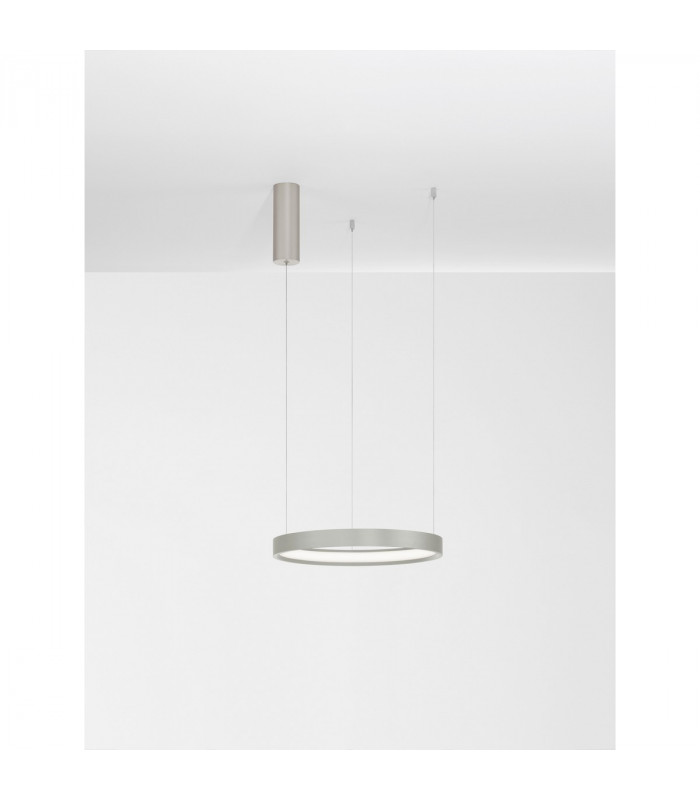 Perrine Integrated LED Pendant Ceiling Light Champagne Silver Aluminium LED 30W 1080Lm 3000K-4