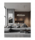 Perrine Integrated LED Pendant Ceiling Light Champagne Silver Aluminium LED 42W 1512Lm 3000K-2