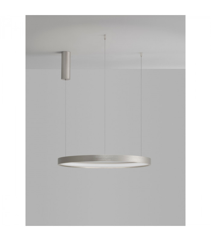 Perrine Integrated LED Pendant Ceiling Light Champagne Silver Aluminium LED 42W 1512Lm 3000K-5