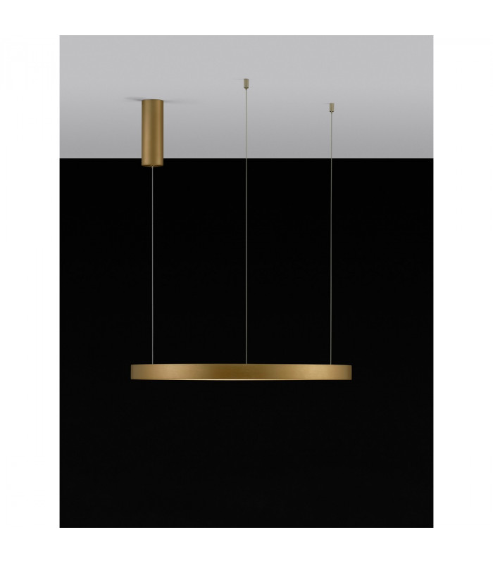 Perrine Integrated LED Pendant Ceiling Light Brushed Gold Aluminium LED 42W 1512Lm 3000K-6