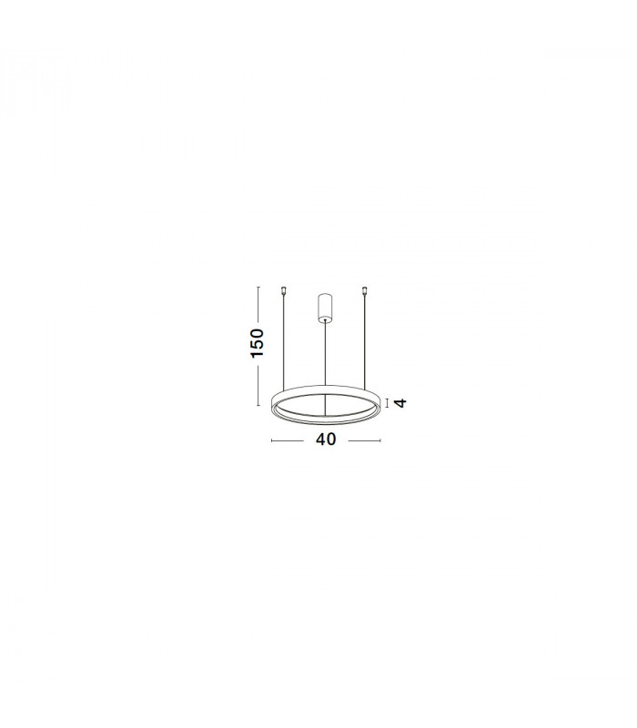 Perrine Integrated LED Pendant Ceiling Light Sandy Black Aluminium LED 30W 1080Lm 3000K-6