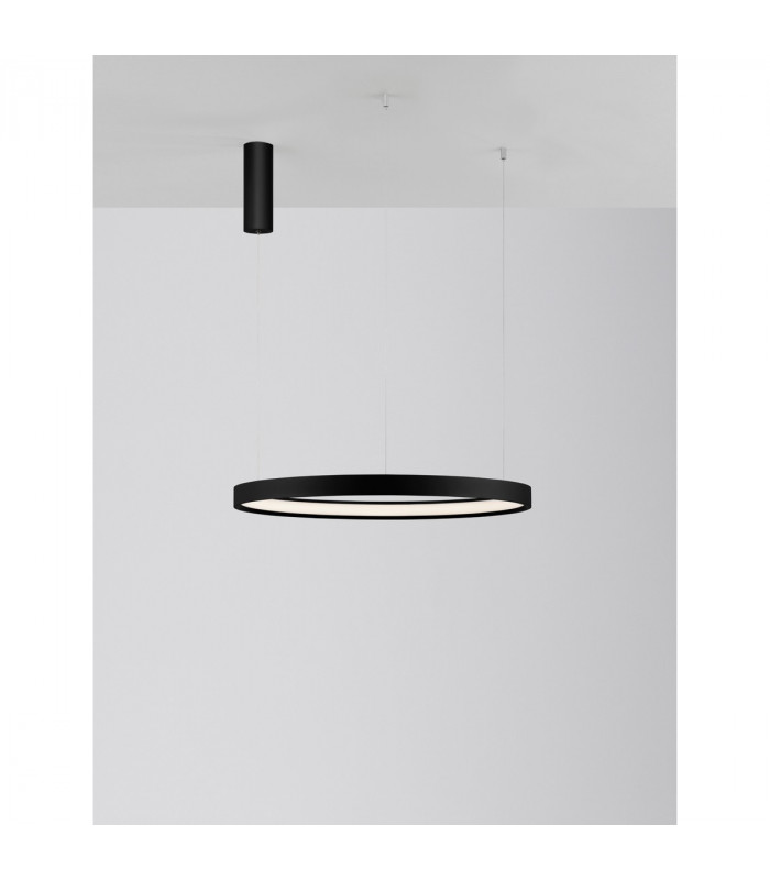 Perrine Integrated LED Pendant Ceiling Light Brushed Black Aluminium LED 42W 1512Lm 3000K-7