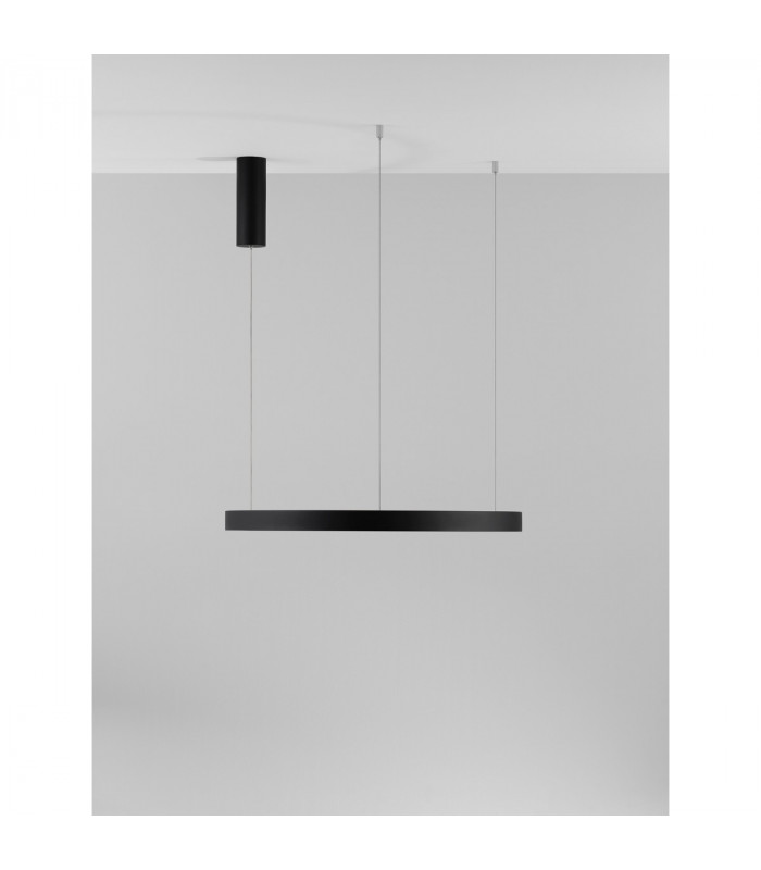 Perrine Integrated LED Pendant Ceiling Light Brushed Black Aluminium LED 42W 1512Lm 3000K-8