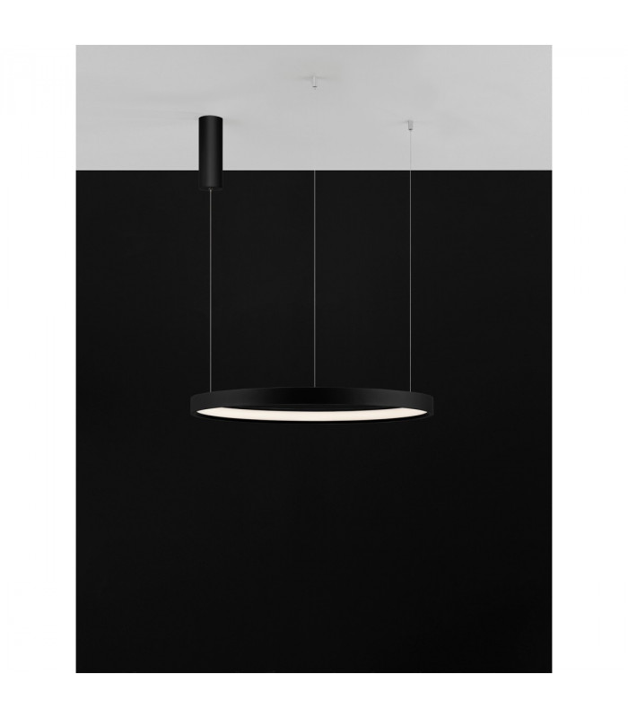 Perrine Integrated LED Pendant Ceiling Light Brushed Black Aluminium LED 42W 1512Lm 3000K-9