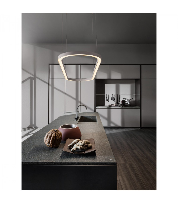 Cuppe Integrated LED Pendant Ceiling Light Sandy Black Aluminium LED 58W 3944Lm 3000K-2