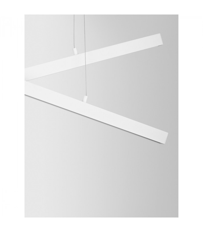 X-Line Integrated LED Pendant Ceiling Light Sandy White Aluminium LED 40W 230V 1427Lm 3000KI-7