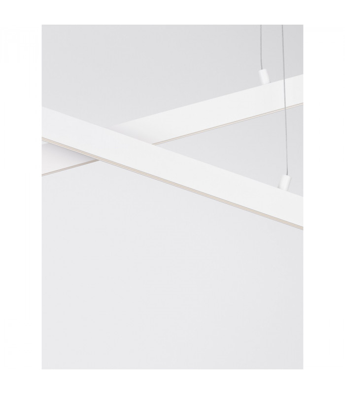 X-Line Integrated LED Pendant Ceiling Light Sandy White Aluminium LED 40W 230V 1427Lm 3000KI-9