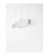 X-Line Integrated LED Pendant Ceiling Light Sandy White Aluminium LED 40W 230V 1427Lm 3000KI-12