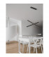 X-Line Integrated LED Pendant Ceiling Light Sandy black Aluminium LED 40W 230V 1427Lm 3000KI-2