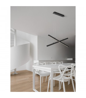 X-Line Integrated LED Pendant Ceiling Light Sandy black Aluminium LED 40W 230V 1427Lm 3000KI-2