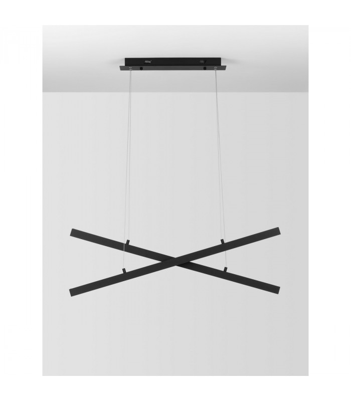 X-Line Integrated LED Pendant Ceiling Light Sandy black Aluminium LED 40W 230V 1427Lm 3000KI-3