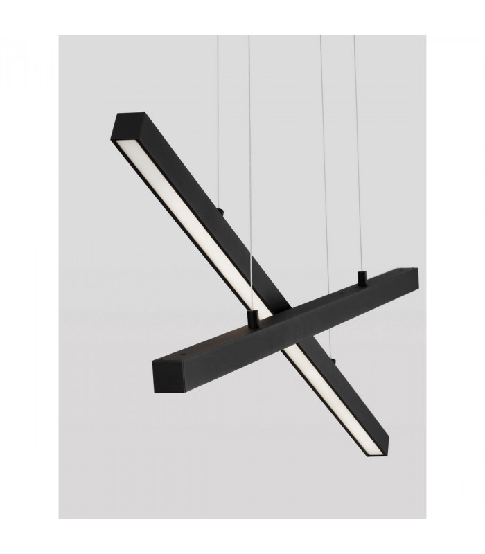 X-Line Integrated LED Pendant Ceiling Light Sandy black Aluminium LED 40W 230V 1427Lm 3000KI-6