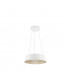 Alba Integrated LED Pendant Ceiling Light Sandy White Aluminium Outside Champaign Gold Inside LED 40W 1645Lm 3000K-1