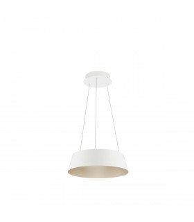 Alba Integrated LED Pendant Ceiling Light Sandy White Aluminium Outside Champaign Gold Inside LED 40W 1645Lm 3000K-1