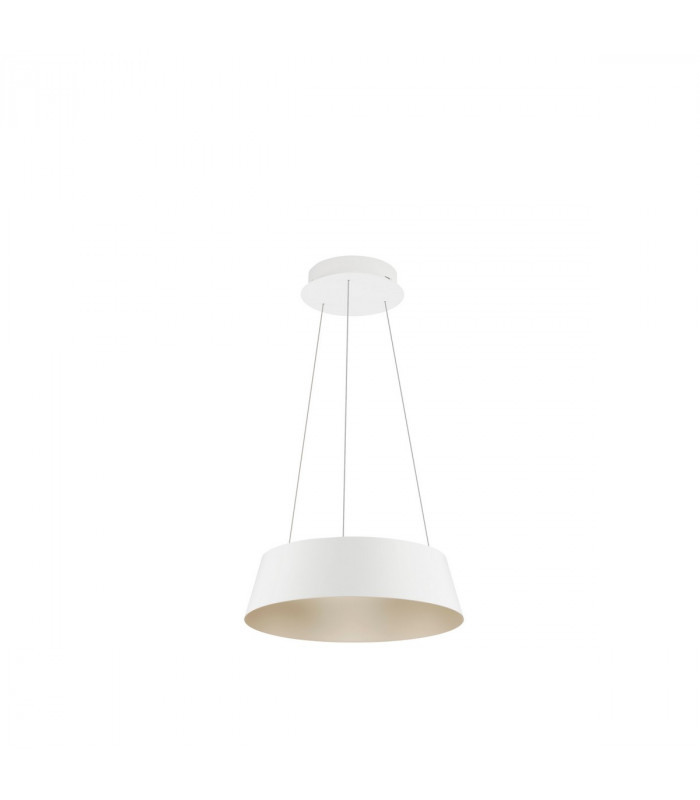 Alba Integrated LED Pendant Ceiling Light Sandy White Aluminium Outside Champaign Gold Inside LED 40W 1645Lm 3000K-1