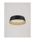 Alba Integrated LED Pendant Ceiling Light Sandy Black Aluminium Outside Champaign Gold Inside LED 40W 1655Lm 3000K-1