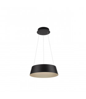 Alba Integrated LED Pendant Ceiling Light Sandy Black Aluminium Outside Champaign Gold Inside LED 40W 1655Lm 3000K-2