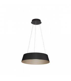 Alba Integrated LED Pendant Ceiling Light Sandy Black Aluminium Outside Champaign Gold Inside LED 50W 2196Lm 3000K-1