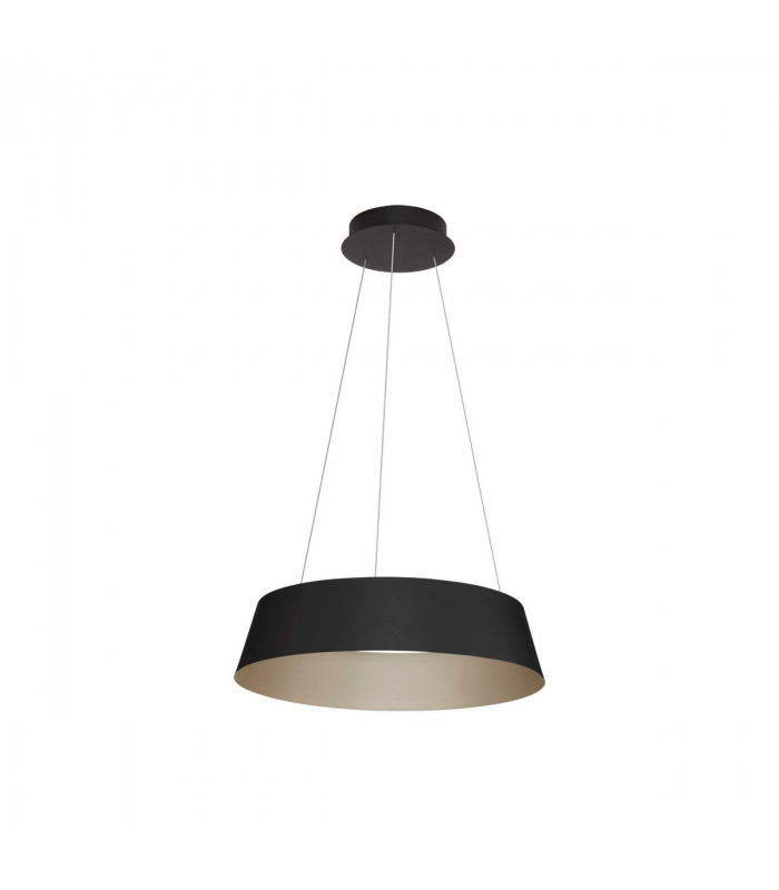 Alba Integrated LED Pendant Ceiling Light Sandy Black Aluminium Outside Champaign Gold Inside LED 50W 2196Lm 3000K-1