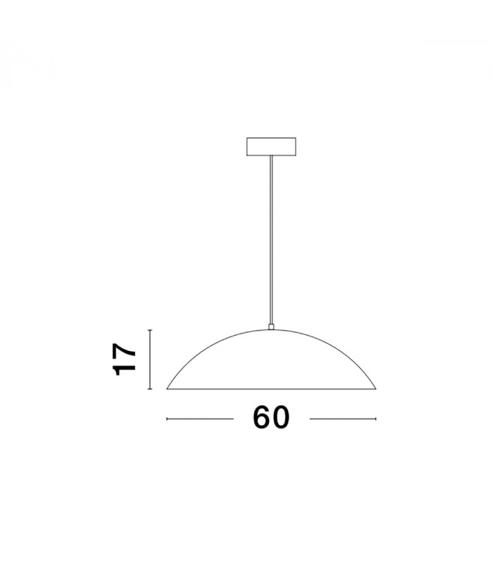 Glim Integrated LED Pendant Ceiling Light Sandy Black Outside Natural Wood Inside Aluminium LED 47W 2015Lm 3000K-2