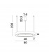 Morbido Integrated LED Pendant Ceiling Light Sandy White Aluminium LED 50W 2733Lm 2700K - 4000K + Remote Control-2