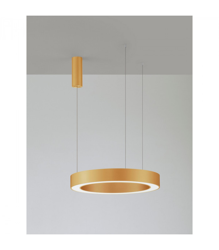 Morbido Integrated LED Pendant Ceiling Light Brass Gold Aluminium LED 50W 2733Lm 2700K - 4000K + Remote Control-1