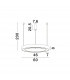 Morbido Integrated LED Pendant Ceiling Light Brass Gold Aluminium LED 50W 2733Lm 2700K - 4000K + Remote Control-3