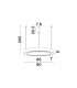 Morbido Integrated LED Pendant Ceiling Light Brass Gold Aluminium LED 60W 3116Lm 2700K - 4000K + Remote Control-3