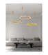Morbido Integrated LED Pendant Ceiling Light Brass Gold Aluminium LED 80W 4373Lm 2700K - 4000K + Remote Control-2